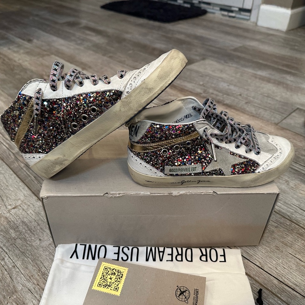Golden Goose ltd Glitter Midstar Sneakers 37